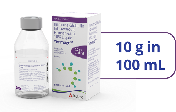 YIMMUGO 10 g in 100 mL vial and box